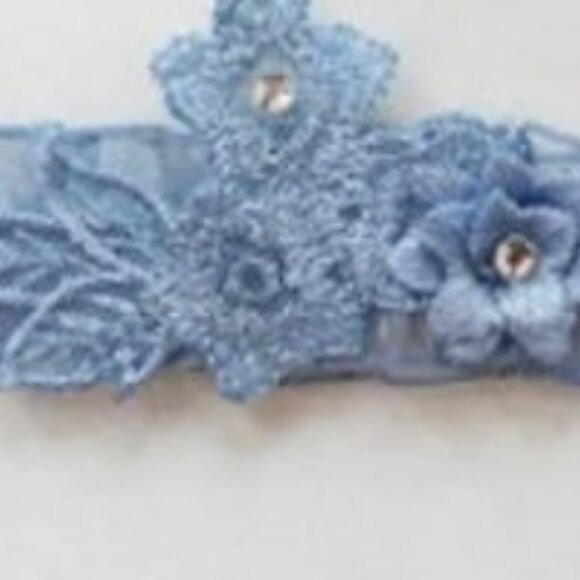 Nwt Something Blue Wedding Garter - Picture 3 of 3